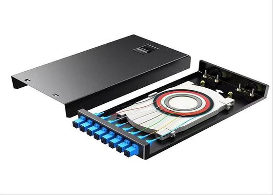8 Port Fiber Optic Termination Box includes ABS Type Fiber Splitter Distribution Box